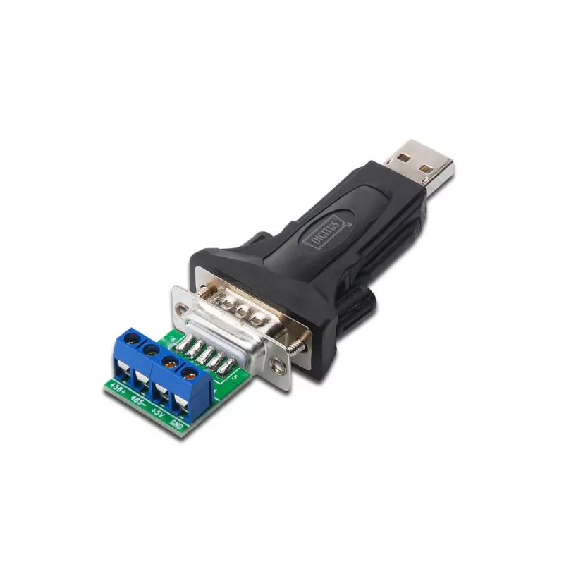 DIGITUS USB 2.0 į RS-485 keitiklis su USB A laidu 80 cm USB A kištukas / USB A lizdas