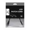 Gembird PP12-0.25M/BK – Patch kabelis Cat5e UTP 0,25 m juodas