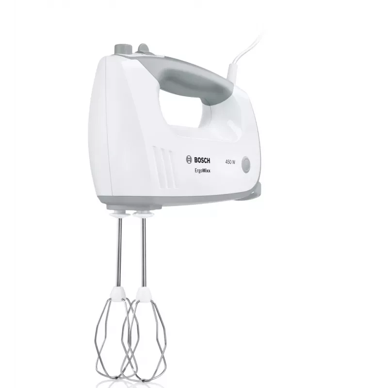 Bosch MFQ36460 ErgoMixx rankinis plaktuvas su stovu ir dubeniu 450 W balta