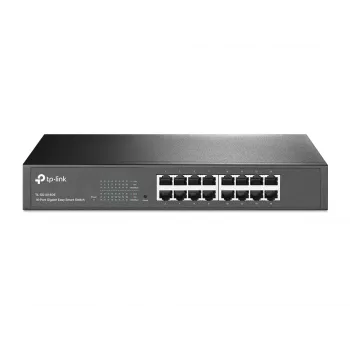 TP-Link 16 prievadų Gigabit Easy Smart valdomas tinklo jungiklis, L2, 19 inch montavimui, 1U
