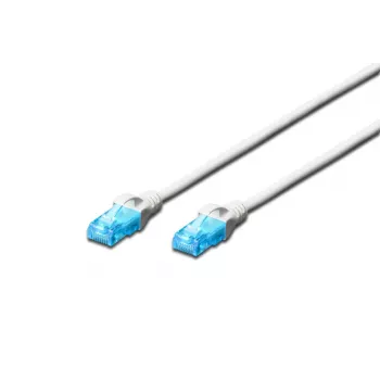 DIGITUS Patch kabelis - Cat 5e - U-UTP - Apsaugotas nuo užsikabinimo - 1 m - baltas