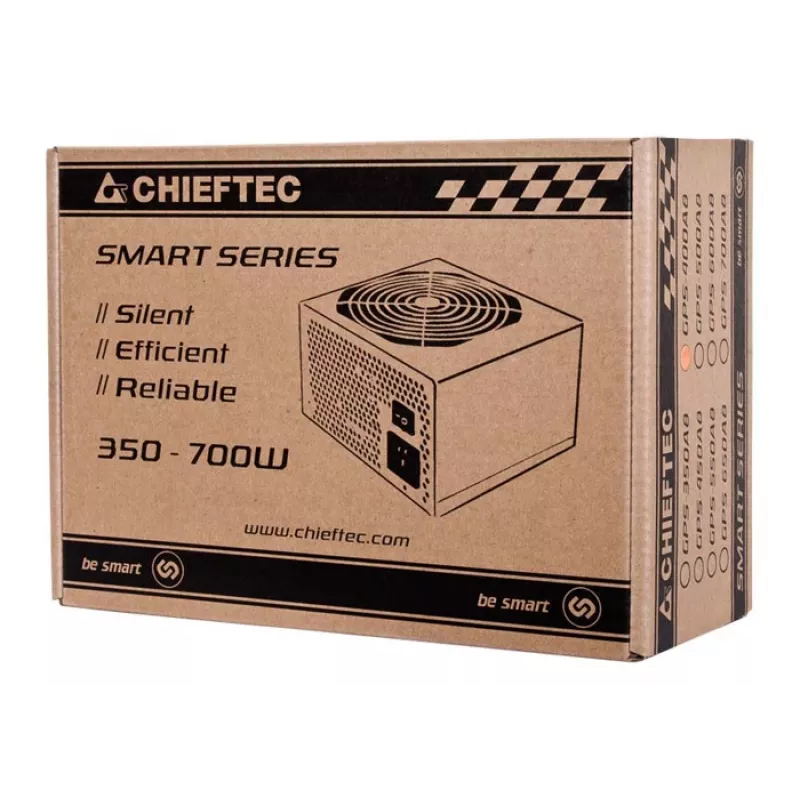 Chieftec Smart GPS-500A8 maitinimo blokas 500 W 20+4 pin ATX ATX juodas