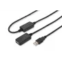 DIGITUS USB 2.0 Repeater Cable USB A kištukas / USB A lizdas 20m (DA-73102)