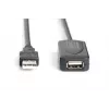 DIGITUS USB 2.0 Repeater Cable USB A kištukas / USB A lizdas 20m (DA-73102)
