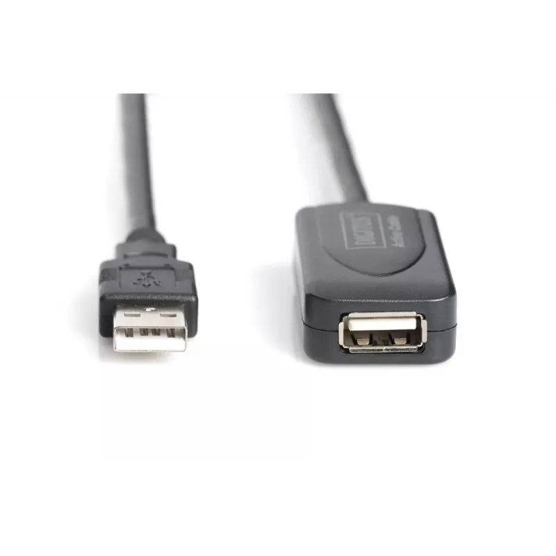 DIGITUS USB 2.0 Repeater Cable USB A kištukas / USB A lizdas 20m (DA-73102)