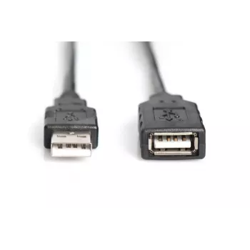 DIGITUS USB 2.0 kartotuvinis kabelis USB A kištukas / USB A lizdas 15 m (DA-73101)