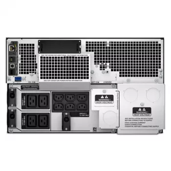 APC Smart-UPS On-Line SRT10KRMXLI - 10kW/VA, 6x C13 + 4x C19 + kietasis prijungimas 1 fazei, montuojamas į stelažą, integruota NMC