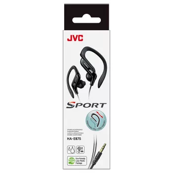 JVC HA-EB75 Sportiniai laidiniai ausinės, juodos, 16–20000 Hz, 21,1 g