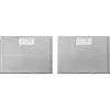 Whirlpool AKR 6390/1 IX pusiau įmontuojamas ištraukiamas gaubtas sidabrinis 304 m³/h