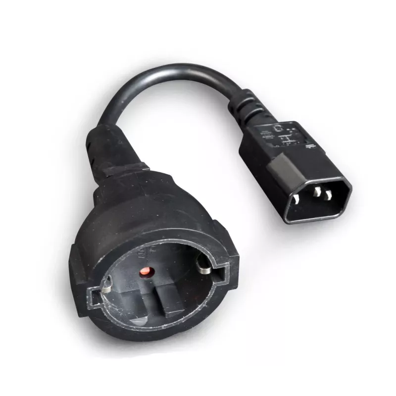 Gembird PC-SFC14M-01 maitinimo adapterio laidas (C14 kištukas į Schuko lizdą)