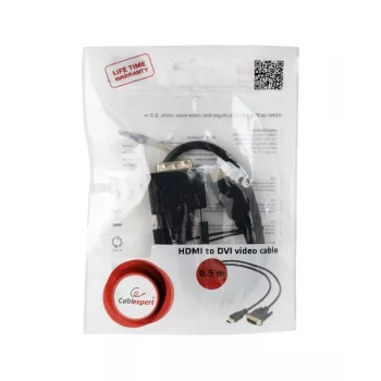 Gembird HDMI į DVI laidas (Single Link) 0,5 m