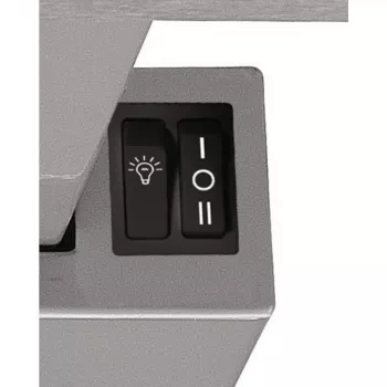 Whirlpool AKR 5390/1 IX pusiau įmontuojamas ištraukiamas gartraukis sidabrinis 304 m³/h