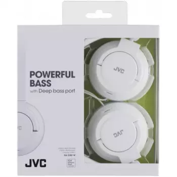 Ausinės JVC HA-S180-W-E, laidinės, antausinės, baltos
