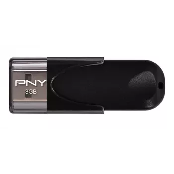 PNY Attache 4 2.0 8GB USB atmintukas - USB 2.0 - rašymas 8 MB/s, skaitymas 25 MB/s