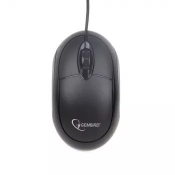 GEMBIRD MUS-U-01 Optinė pelė su laidu, 3 mygtukai, slinkties ratukas, USB, juoda