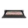 DIGITUS CAT6A Patch Panel, ekranuotas, 12 prievadų, etikečių laukas, 1U, 10 colių stovo montavimui, juodas RAL 9005