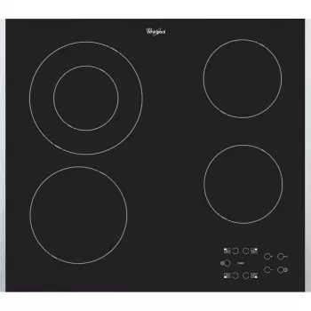 Whirlpool AKT 8130 BA Juoda įmontuojama keraminė kaitlentė 4 zonos