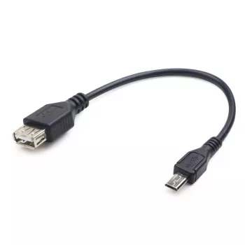 GEMBIRD USB OTG AF į Micro BM laidas 15cm - Juodas