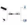 GEMBIRD USB OTG AF į Micro BM laidas 15cm - Juodas