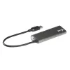 USB 3.0 4 prievadų metalinis šakotuvas i-tec Metal Superspeed 5000 Mbit/s pilka