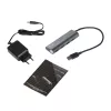 USB 3.0 4 prievadų metalinis šakotuvas i-tec Metal Superspeed 5000 Mbit/s pilka