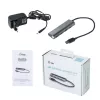 USB 3.0 4 prievadų metalinis šakotuvas i-tec Metal Superspeed 5000 Mbit/s pilka