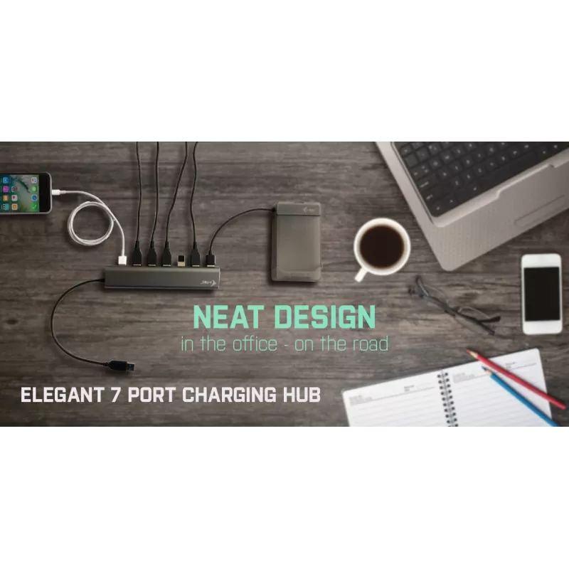 i-tec Metal Superspeed USB 3.0 7 prievadų šakotuvas U3HUB778