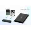 Išorinis HDD/SSD dėklas i-tec Advance MySafe AluBasic 2.5 colio USB 3.0