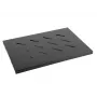 Rack lentyna LANBERG AK-1001-B — 1U 19 colių metalinė lentyna, 500×280 mm, juoda, 120 kg