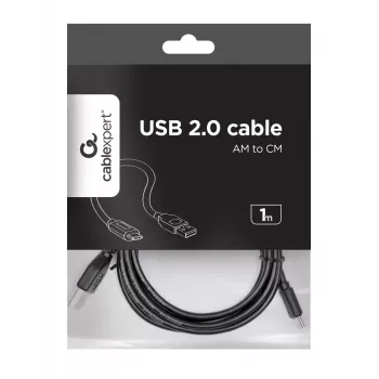 Gembird USB 2.0 AM – Type-C laidas (AM/CM) 1m