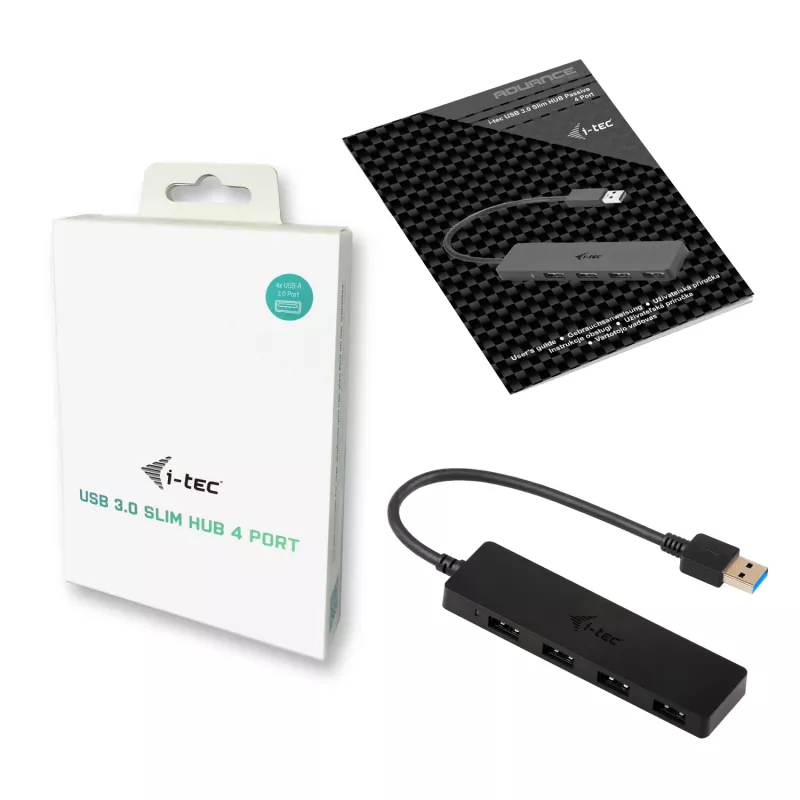 USB šakotuvas i-tec Advance USB 3.0 Slim Passive HUB 4 prievadai