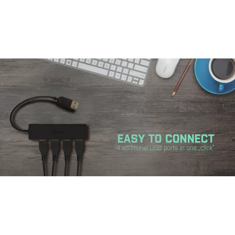USB šakotuvas i-tec Advance USB 3.0 Slim Passive HUB 4 prievadai