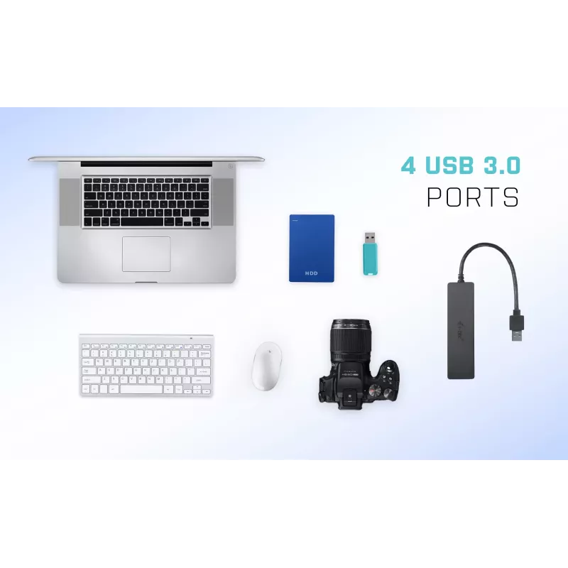 USB šakotuvas i-tec Advance USB 3.0 Slim Passive HUB 4 prievadai