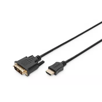 DIGITUS ASSMANN HDMI adapterinis laidas, tipas A-DVI(18+1) M/M, 2m Full HD juodas
