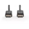 DIGITUS DisplayPort jungiamasis laidas, DP M/M, 10m su užraktu, Full HD 1080p juodas