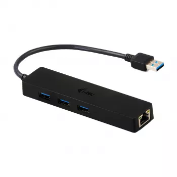 i-tec Advance USB 3.0 Slim HUB 3 prievadų Gigabit Ethernet adapteris juodas