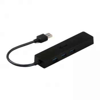 i-tec Advance USB 3.0 Slim HUB 3 prievadų Gigabit Ethernet adapteris juodas
