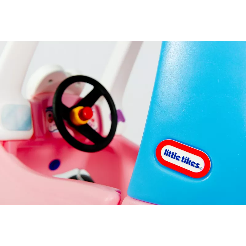 Vaikiškas automobilėlis Little Tikes Cozy Coupe Princess, stumiamas, 1,5–5 m., 4 ratai, plastikas, mėlyna/rožinė/balta
