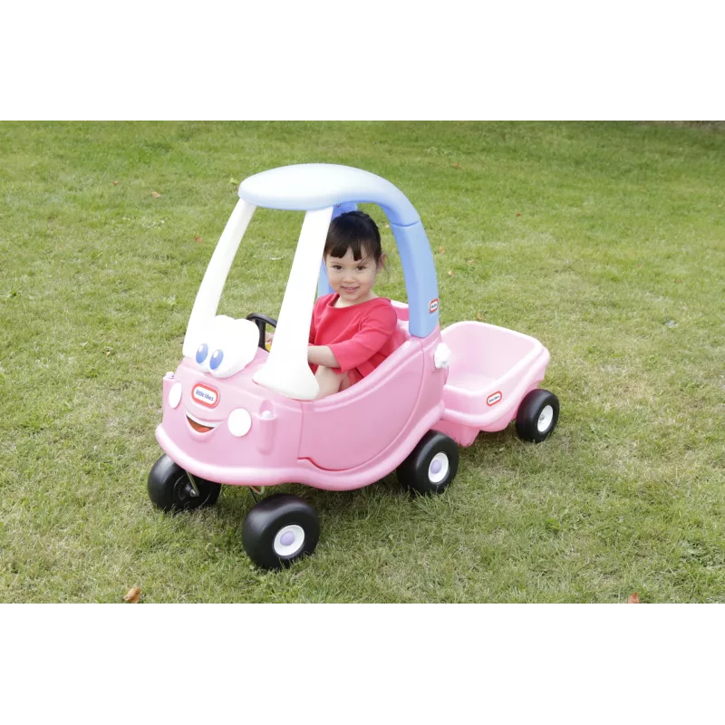 Vaikiškas automobilėlis Little Tikes Cozy Coupe Princess, stumiamas, 1,5–5 m., 4 ratai, plastikas, mėlyna/rožinė/balta