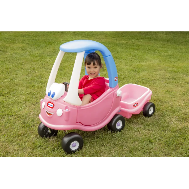 Vaikiškas automobilėlis Little Tikes Cozy Coupe Princess, stumiamas, 1,5–5 m., 4 ratai, plastikas, mėlyna/rožinė/balta