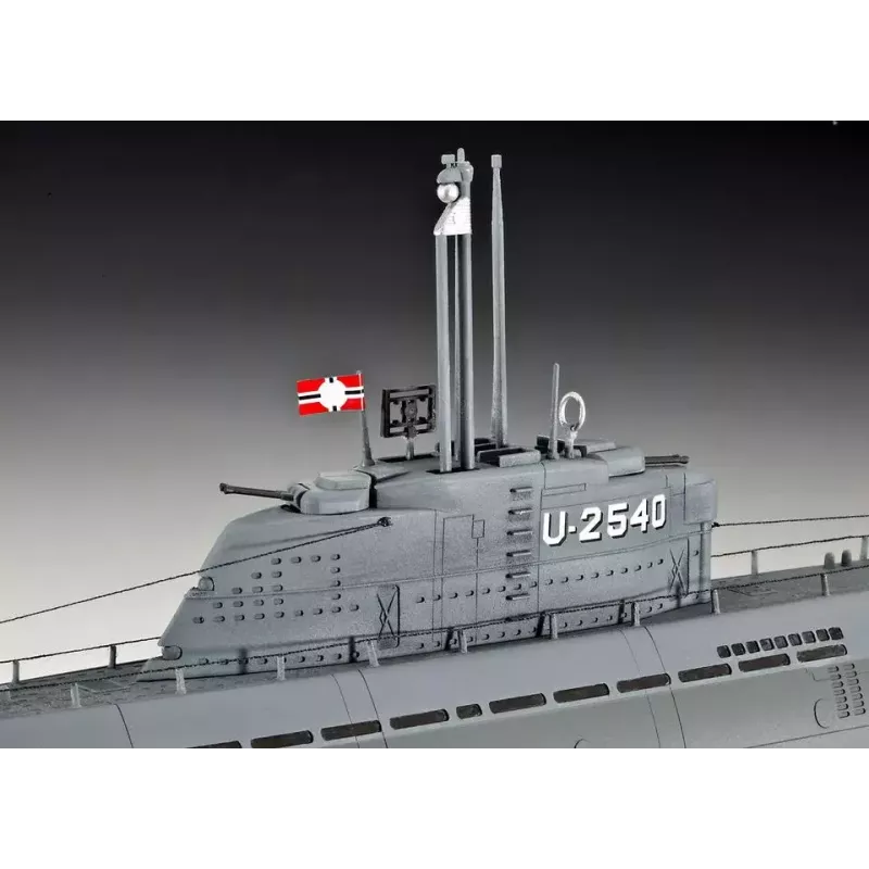 Povandeninio laivo modelis Revell U-Boot Typ XXI U 2540 & Interieur
