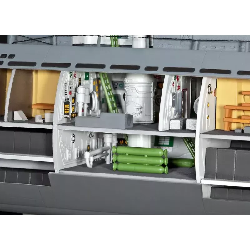 Povandeninio laivo modelis Revell U-Boot Typ XXI U 2540 & Interieur