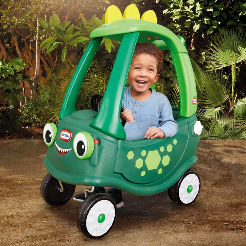 Little Tikes Cozy Coupe Dino vaikiškas automobilis, stumiamas, 1,5–5 m., 4 ratai, plastikas, juoda/žalia
