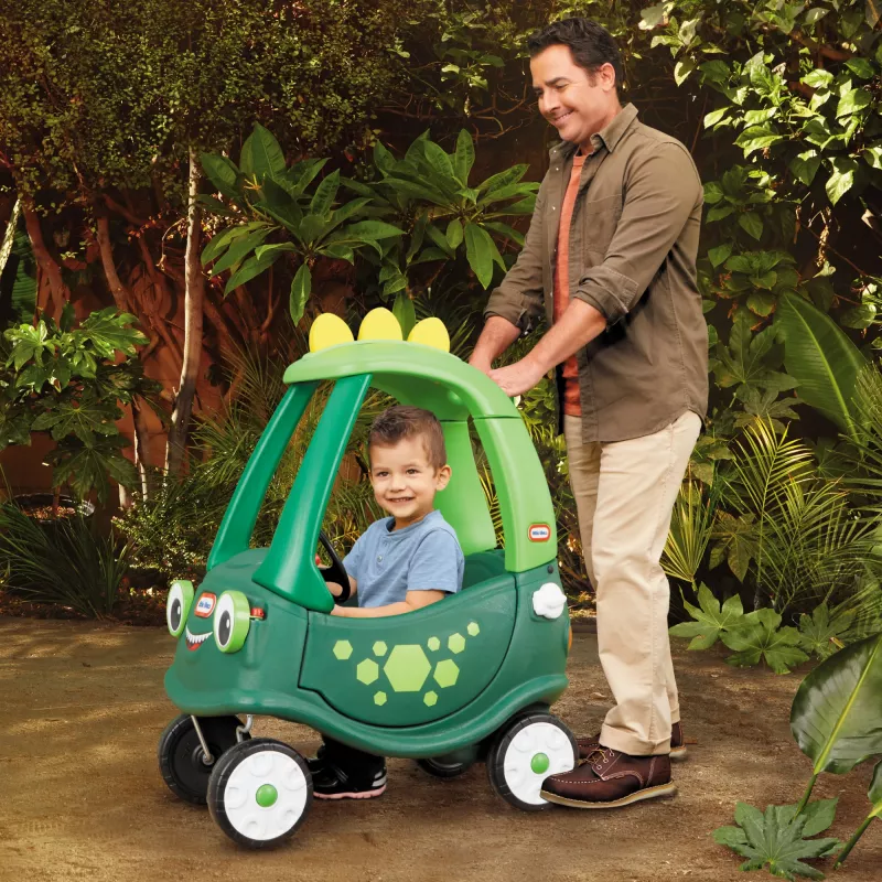 Little Tikes Cozy Coupe Dino vaikiškas automobilis, stumiamas, 1,5–5 m., 4 ratai, plastikas, juoda/žalia