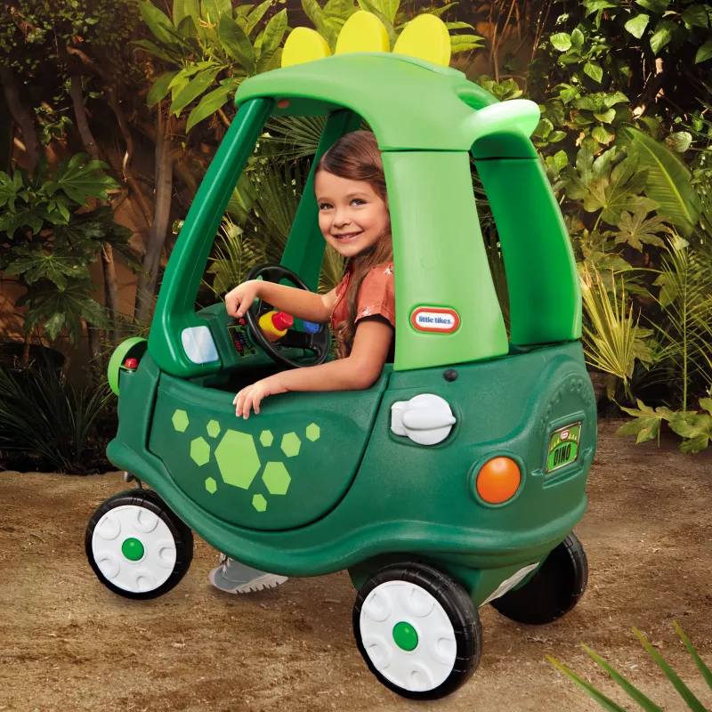 Little Tikes Cozy Coupe Dino vaikiškas automobilis, stumiamas, 1,5–5 m., 4 ratai, plastikas, juoda/žalia