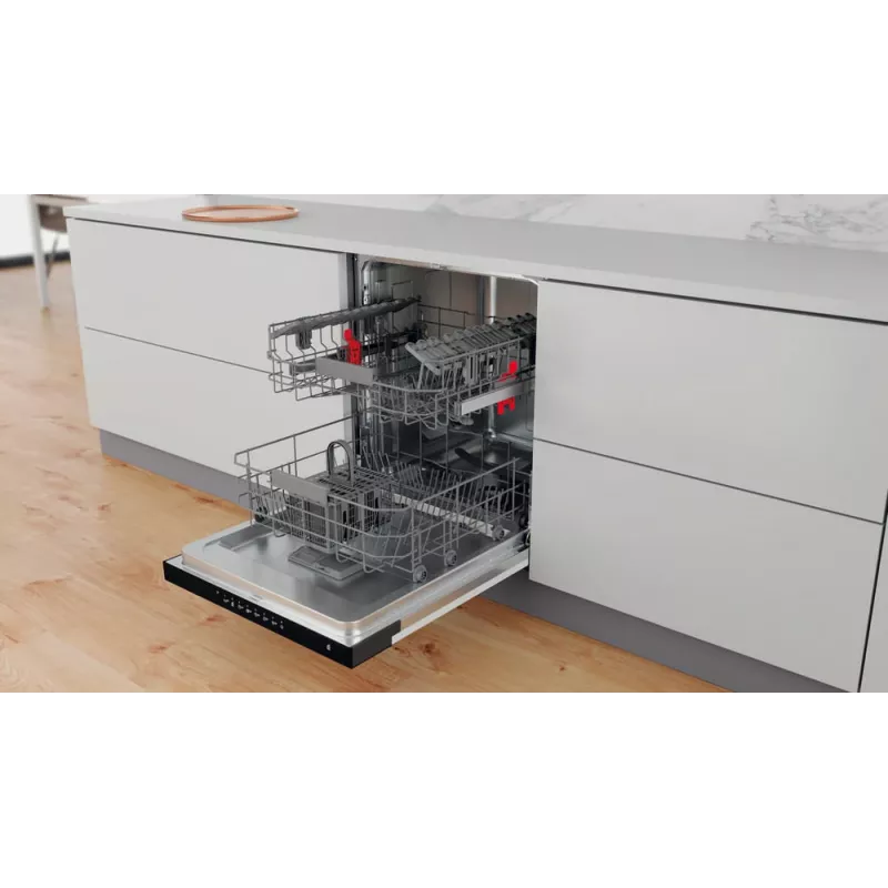 Whirlpool WBC3C26B Pusiau įmontuojama indaplovė 14 komplektų