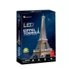 3D dėlionė CubicFun Eifelio bokštas su LED apšvietimu