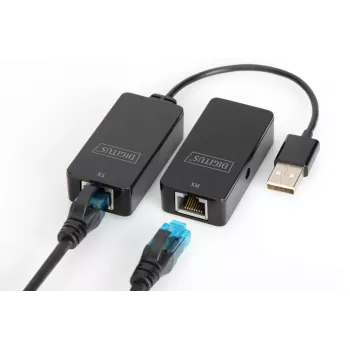 DIGITUS USB 2.0 ilgintuvas per Cat5/5e/6 (UTP, STP arba SFT) kabelį iki 50 m