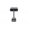 DIGITUS HDMI į VGA keitiklis, adapteris, tipas A - VGA (D-Sub) jungtis, 3,5 mm garso lizdas, juodos spalvos