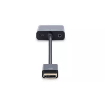 DIGITUS HDMI į VGA keitiklis, adapteris, tipas A - VGA (D-Sub) jungtis, 3,5 mm garso lizdas, juodos spalvos